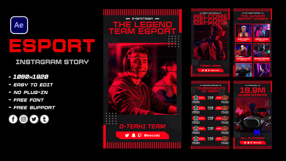 Esport Game Product Promo template preview