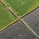 Aerial shot of the giometric shapes of the fields - PhotoDune Item for Sale