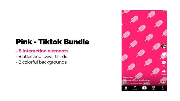 Pink - TikTok Bundle for Premiere