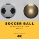 Gold and Realistic Soccer Ball 4K - VideoHive Item for Sale