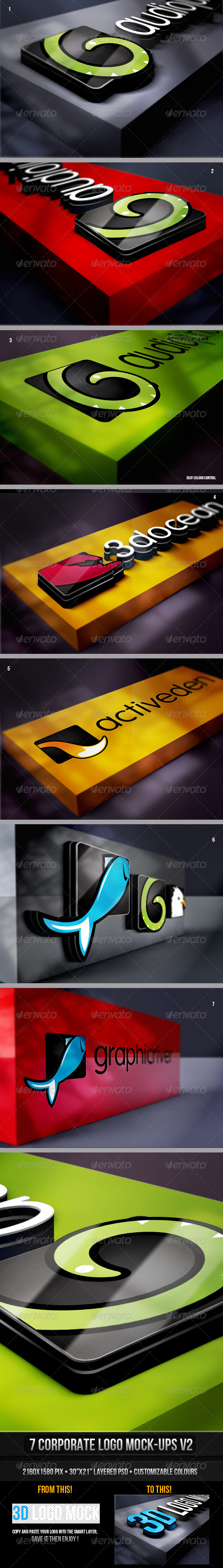 Corporate Logo Mock-up v2 - Logo Product Mock-Ups