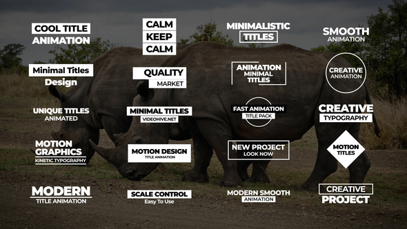 Minimal Titles | AE Titles template preview