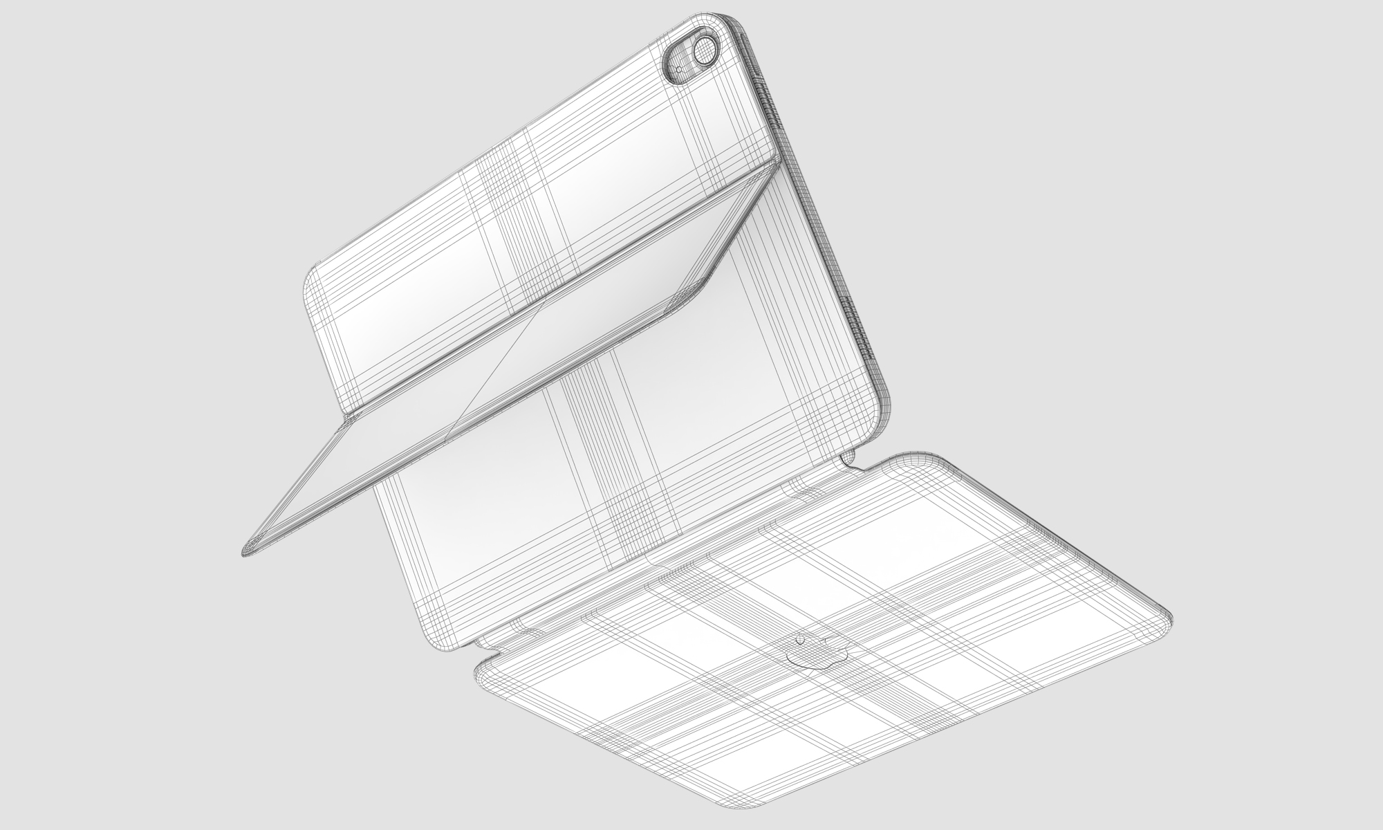 modèle 3D de Apple iPad 2022 10e génération et Magic Keyboard Folio -  TurboSquid 1981492