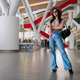 Beautiful young woman travels posing at airport during her trip - PhotoDune Item for Sale
