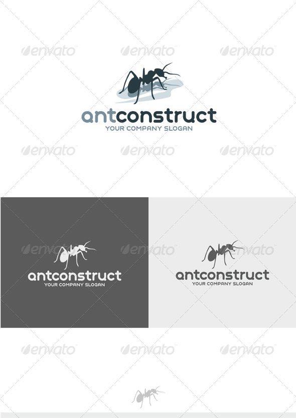 Ant Construct Logo - Animals Logo Templates