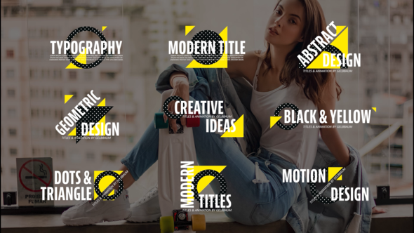 Dots Shape Titles Titles template preview