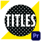 Dots Shape Titles - VideoHive Item for Sale