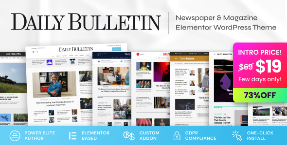 Daily Bulletin v. –  Magazine & Newspaper WordPress Theme