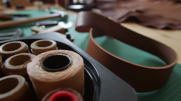 Spools of Thread in Workshop alt