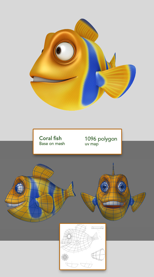 Coral Fish - 3Docean 3632964