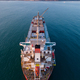 Aerial view of Large general cargo ship tanker bulk carrie - PhotoDune Item for Sale