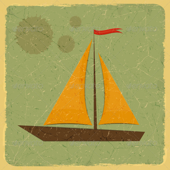 Old Fashioned Travel Card - Travel Conceptual