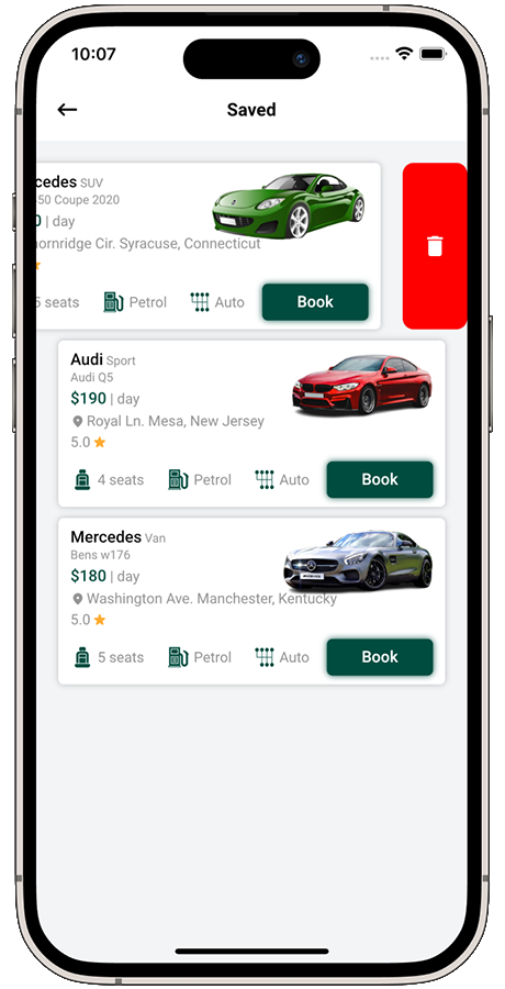 Car Rental App Template in Flutter | CarRental by RenderCodeTechnology