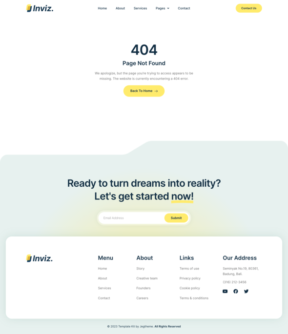 Inviz ? Business Consulting & Investment Elementor Template Kit