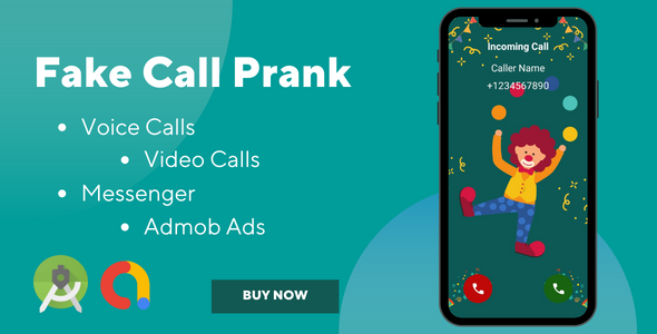 Fake Call Prank - Voice, Video Calls & Chats | Admob Ads