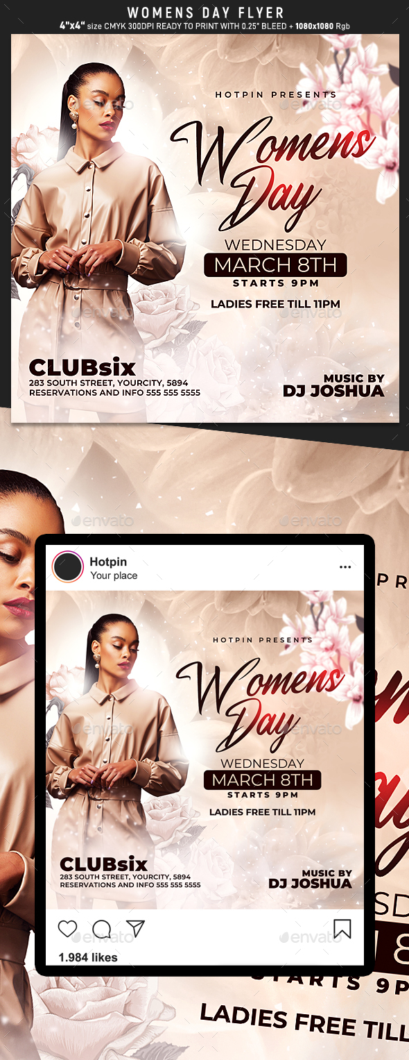 Womens Day Flyer Template Preview