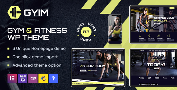 Gyim – Gym and Fitness WordPress Theme