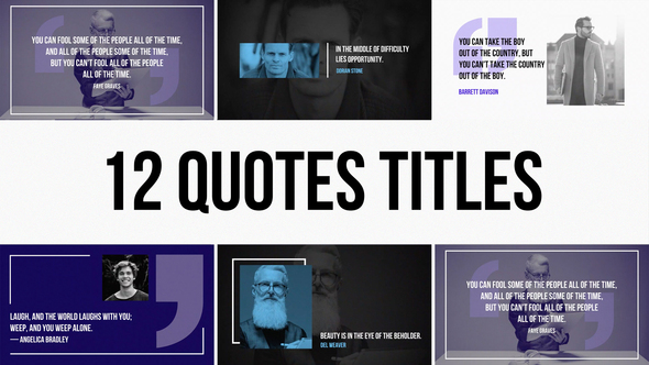 Quotes Titles Pack | AE