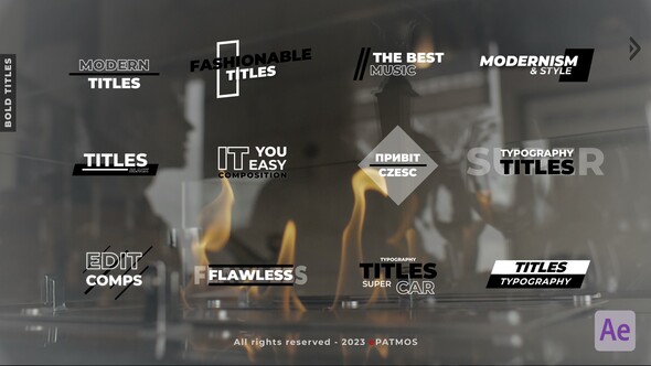 Bold Titles |  After Effects Titles template preview