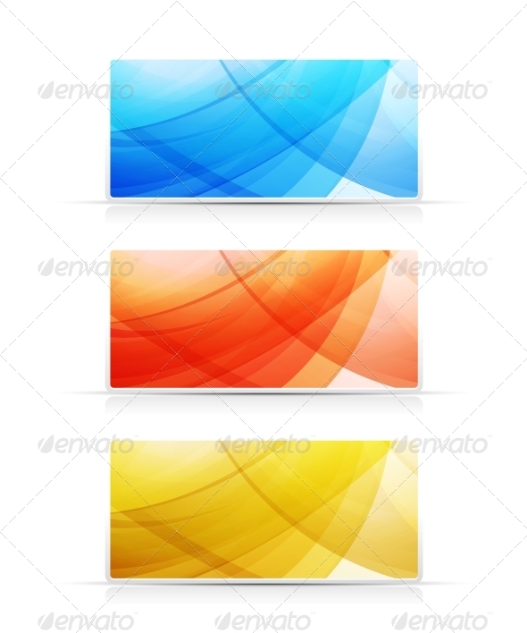 Bright Color Banners Collection - Backgrounds Decorative