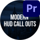 9 Modern HUD Call Outs MOGRTs For Premiere Pro - VideoHive Item for Sale