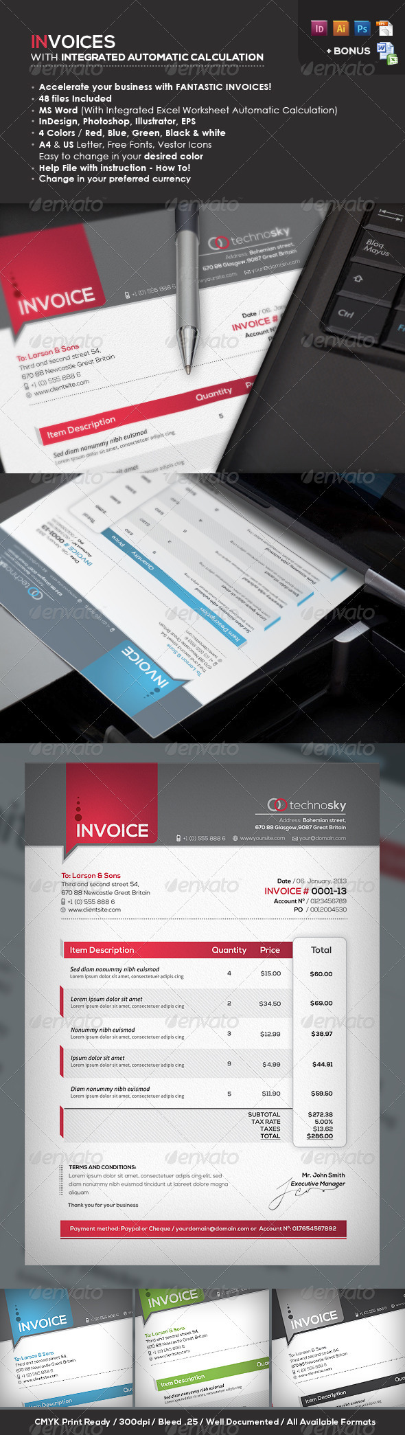 Professional Invoices - Proposals & Invoices Stationery