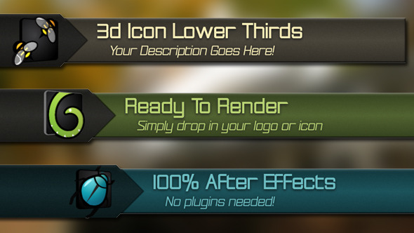3D Icon Lower - VideoHive 3602968