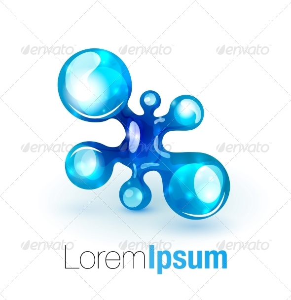 Technology Liquid Business Emblem - Decorative Symbols Decorative