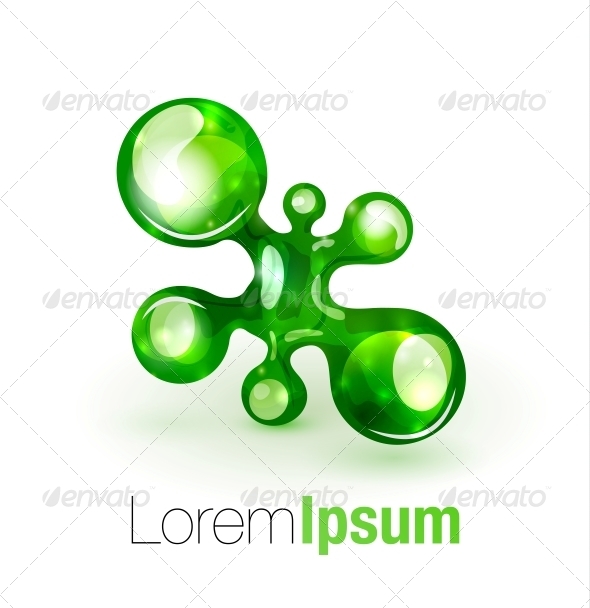 Technology Liquid Business Emblem - Decorative Symbols Decorative