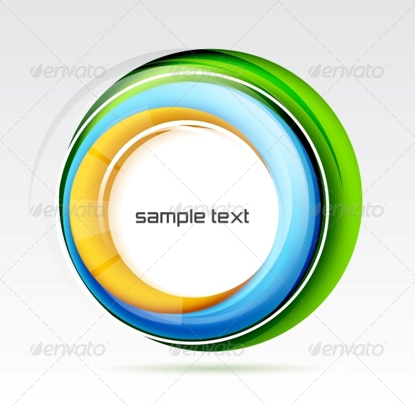 Abstract Colorful Swirl Design - Decorative Symbols Decorative