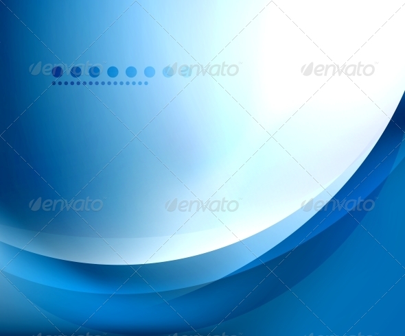 Blue Smooth Wave Template - Backgrounds Decorative