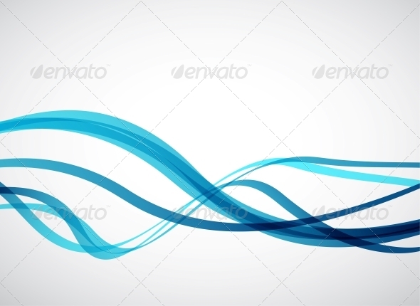 Blue Lines - Abstract Vector Background - Backgrounds Decorative