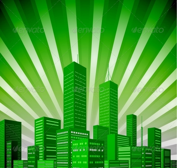 Vintage Urban Vector Background - Backgrounds Decorative