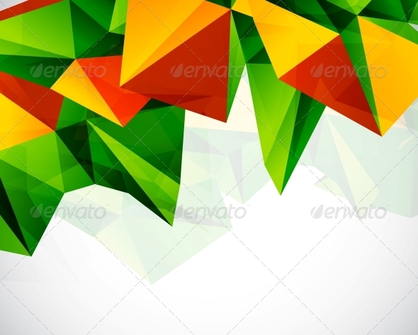 Abstract Colorful Geometric Vector Background - Backgrounds Decorative