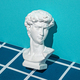 Statue of David&#39;s head in digital cyberspace.  - PhotoDune Item for Sale