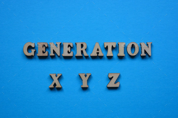 Generation X Y Z as banner headline - Stock Photo - Images