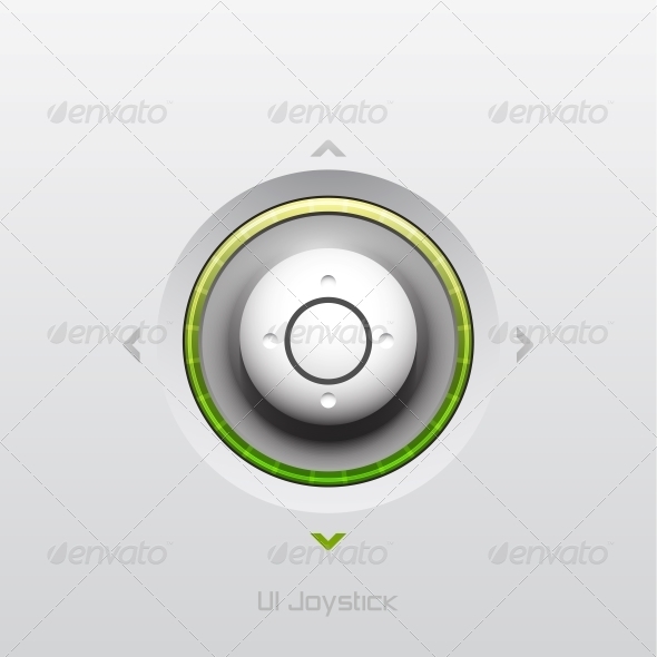 Joystick UI Button Design - Web Elements Vectors