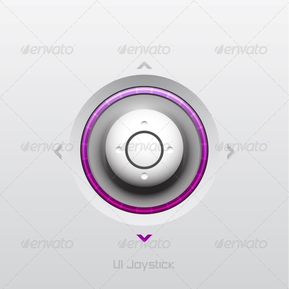 Joystick UI Button Design - Web Elements Vectors