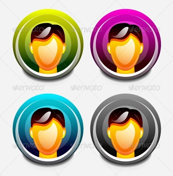 User Icons Set - Web Elements Vectors