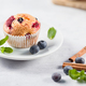 Freshly baked muffins with fresh berries - PhotoDune Item for Sale