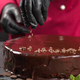 Cake decoration. Chocolate glaze. Chocolate chips - PhotoDune Item for Sale