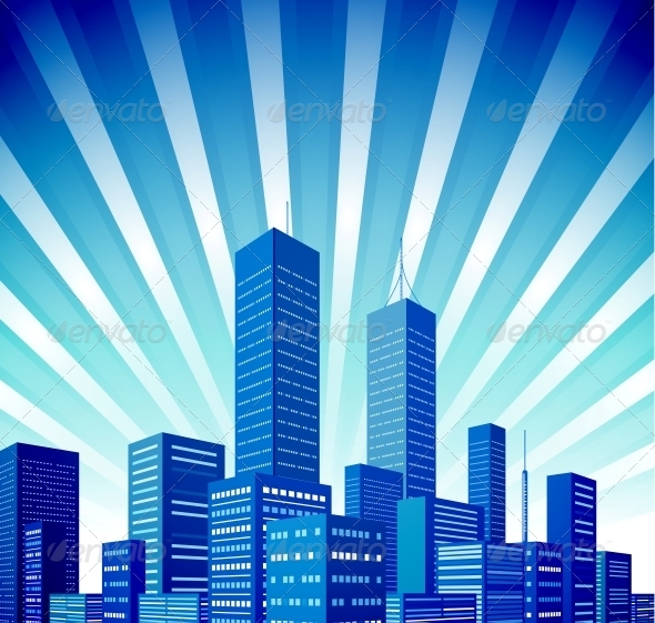 Vintage Urban Vector Background - Backgrounds Decorative