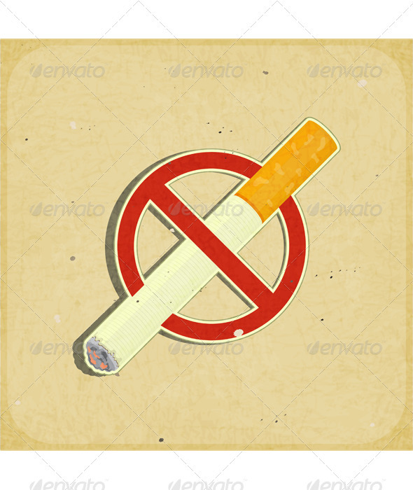 No Smoking Sign - Conceptual Vectors