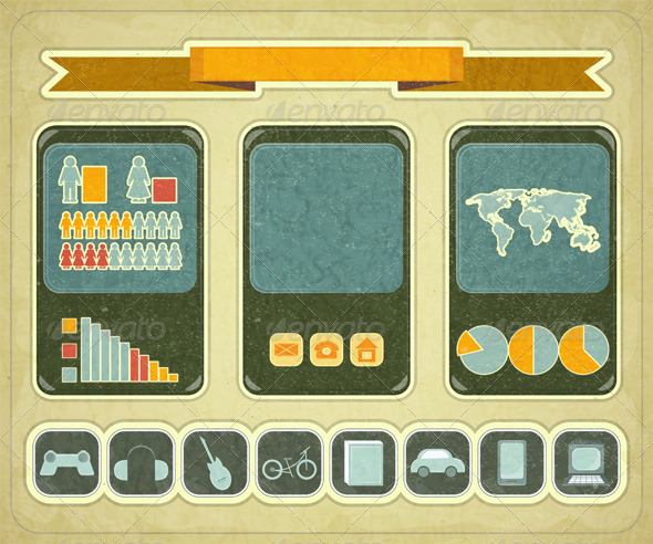 Retro Infographic Design - Infographics