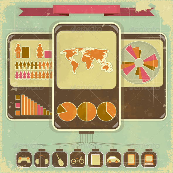 Retro Infographic Design - Infographics