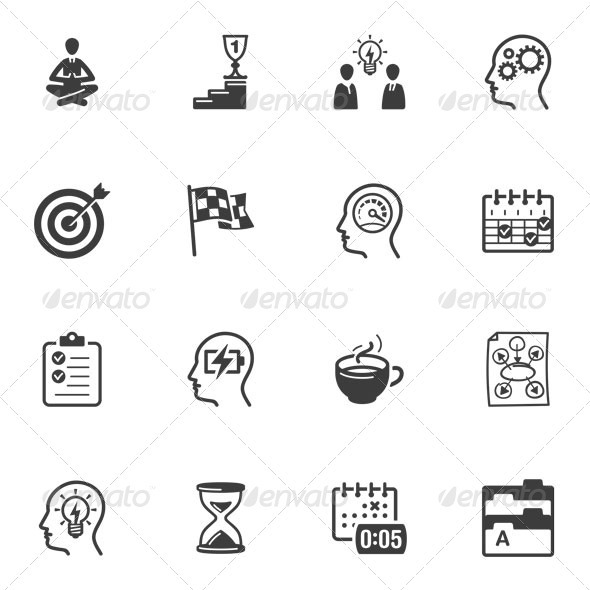 Productive at Work Icons - Web Icons