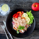 Tuna salad, apple and water for a healthy lunch - PhotoDune Item for Sale