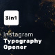 Instagram Typography Opener - VideoHive Item for Sale