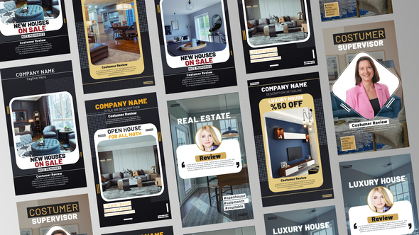 Reviewed Real Estate Stories Product Promo template preview