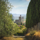 Vinci village, Leonardo birthplace, Conti Guidi Castle and Santa Croce church. Tuscany - PhotoDune Item for Sale